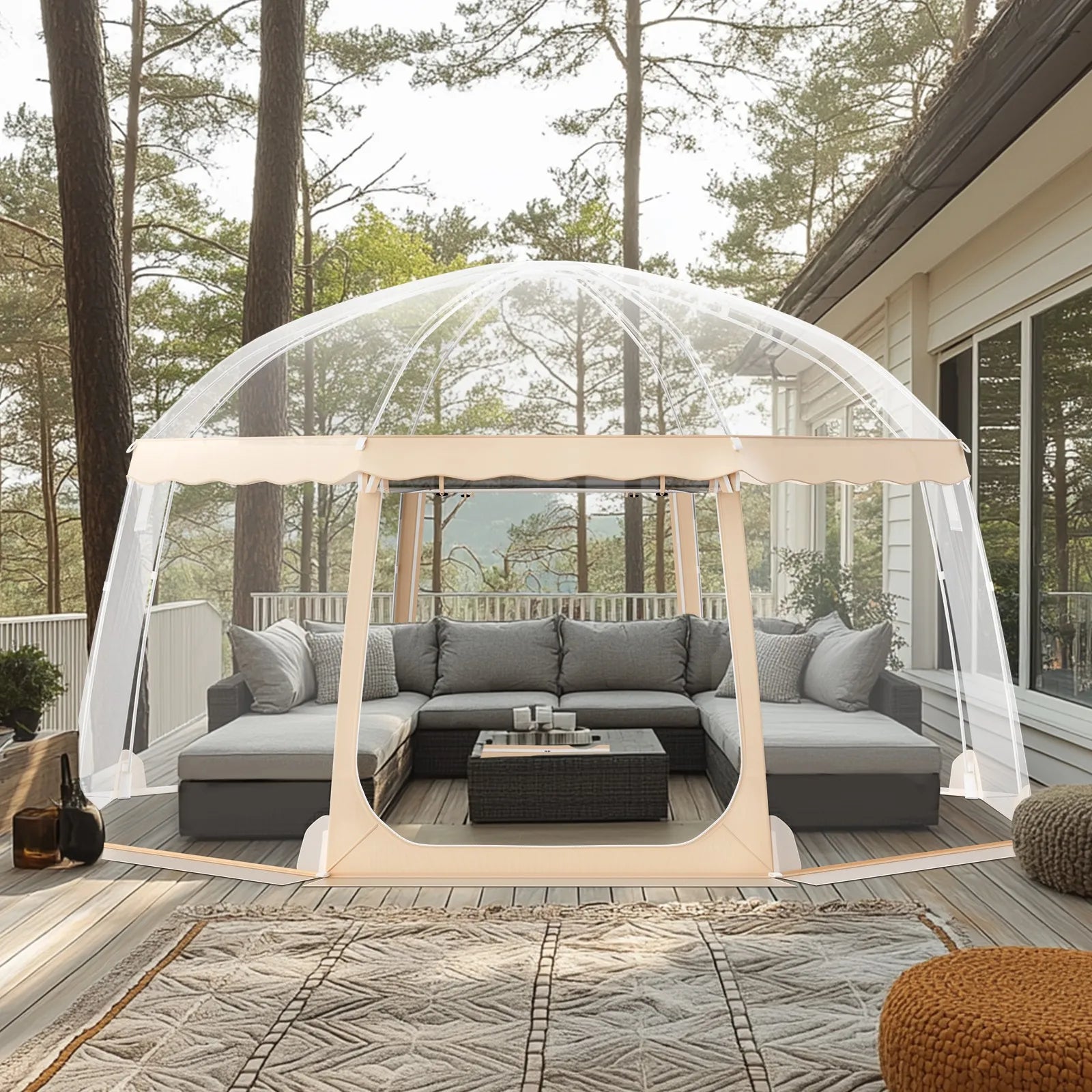 Bubble Tent Pop-Up Weatherproof Sports 50"X50"/72"X72"/10'X10'/12'X12'/15'X15'