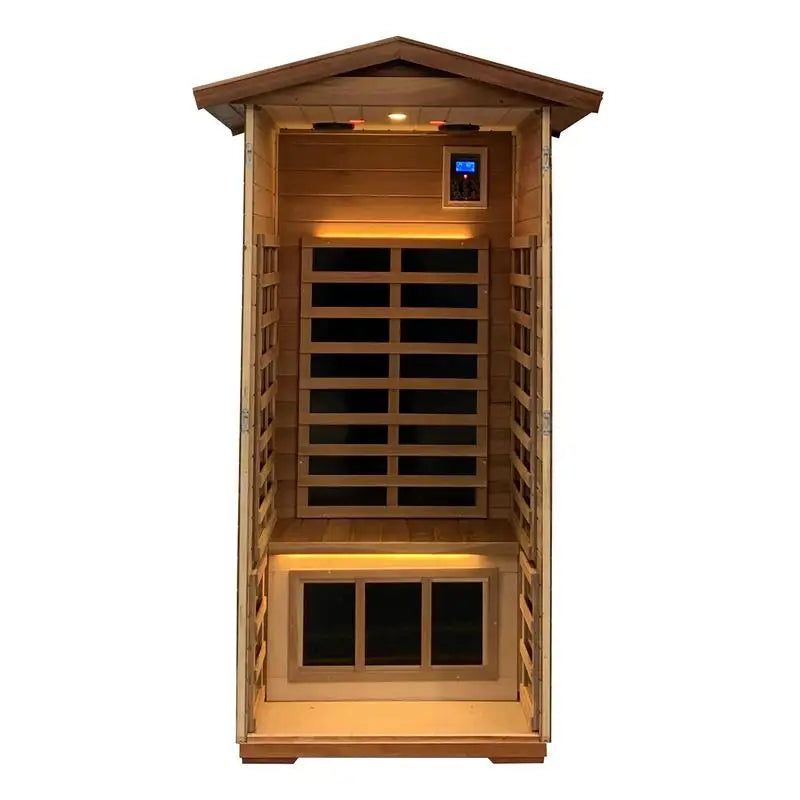 Red Cedar Outdoor/Indoor Wooden Sauna Room
