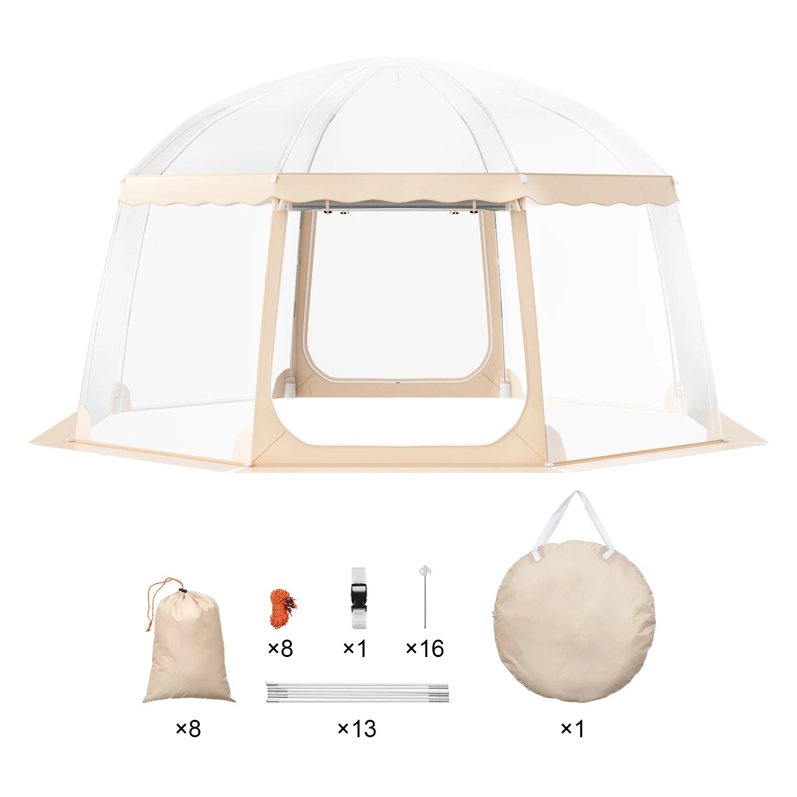 Bubble Tent Pop-Up Weatherproof Sports 50"X50"/72"X72"/10'X10'/12'X12'/15'X15'