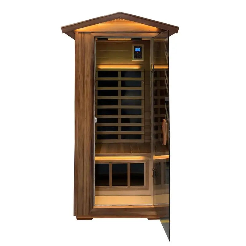Red Cedar Outdoor/Indoor Wooden Sauna Room